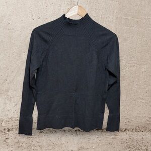 Tribal Black Turtleneck Sweater